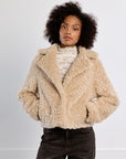 Molly straight shearling jacket