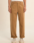 Sian Denim Trousers - Camel