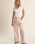 MB Straight Bow Jeans - Pink