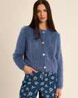 Sarl Knit Cardigan - Grey/Blue