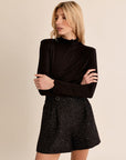 Carrie Vest Top - Black