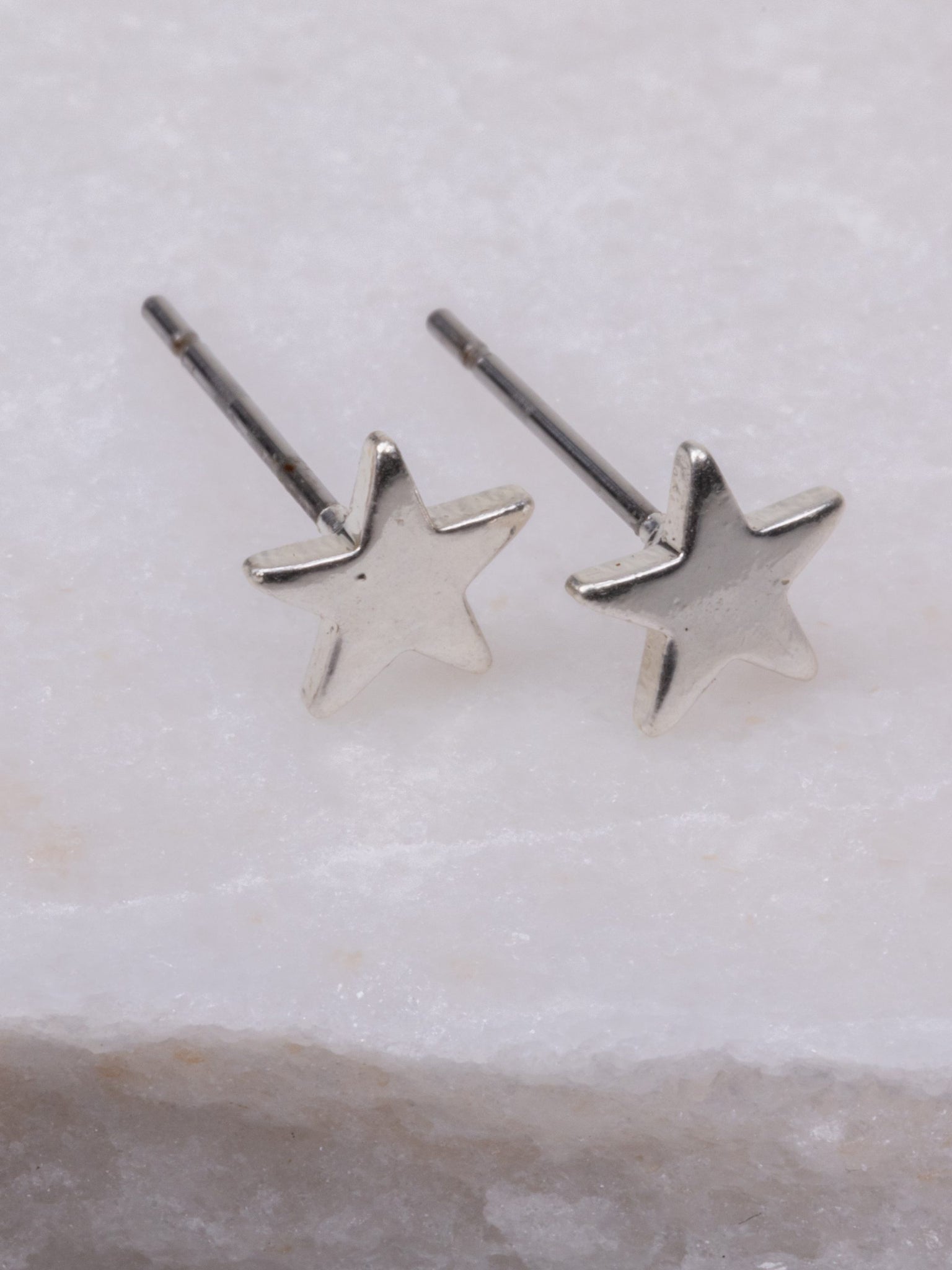 Louisiana Star Earrings - Silver