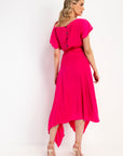 Mila Pleat Knee - Fuschia