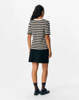 Ester Stripe Pullover - Black