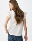 Graciosa Frill T Shirt - White
