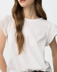 Graciosa Frill T Shirt - White