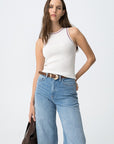 Acacia Knit Tank - White