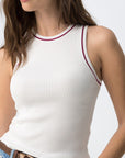 Acacia Knit Tank - White