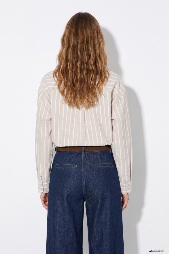 Tancy shirt - Beige stripe