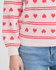 Brielle Hearts Knit - Pink