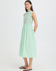 Locy Stripe Dress - Green