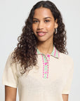 Dotia Knit Polo - Beige