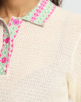 Dotia Knit Polo - Beige