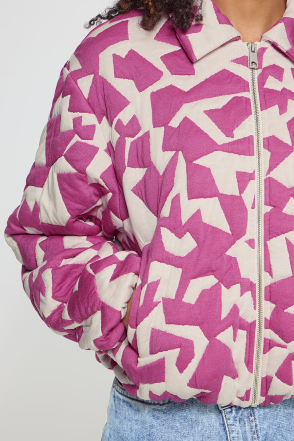 Kate Quilt Jacket - Pink