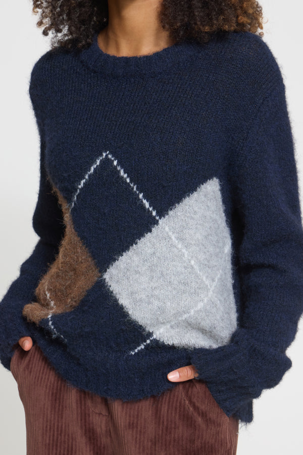 Bayana Knit Jumper - Navy