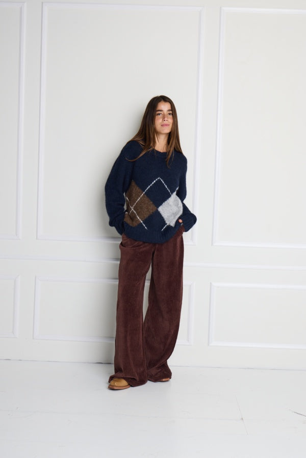 Bayana Knit Jumper - Navy