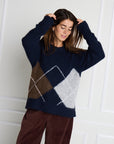 Bayana Knit Jumper - Navy
