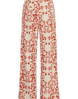 Kate orange print wide trousers