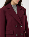 Royla Coat - Burgundy
