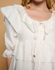 Hippie L/S Blouse - White