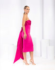 Ariella Strapless Taffeta Dress