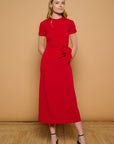 Cherry Tie Dress - Red