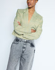 Joli Crop Blazer - Green