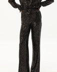 Arvid black sequins trousers