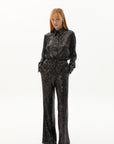 Arvid black sequins trousers