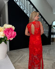 Floree Red Long Dress