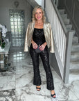 Sequin Jumpsuit - Black