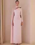 Lara Dress & Neck Shawl - Pink