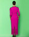 Muireann Fringe Dress - Fuschia