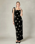 Camila Beaded Dress - Black