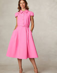 Rick Rack Midi Dress - Pink