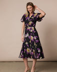 Emily Godet Print Dress