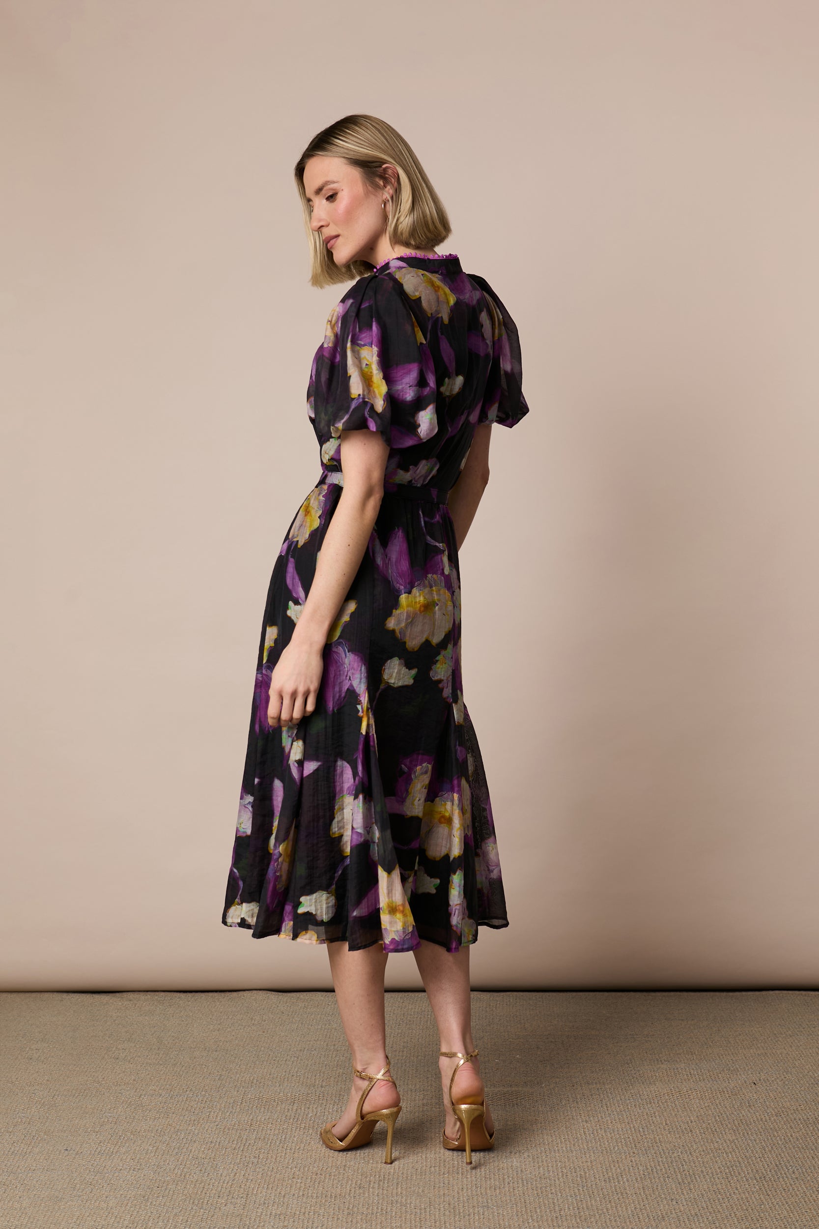 Emily Godet Print Dress