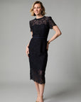 Annabelle Midi Dress - Navy