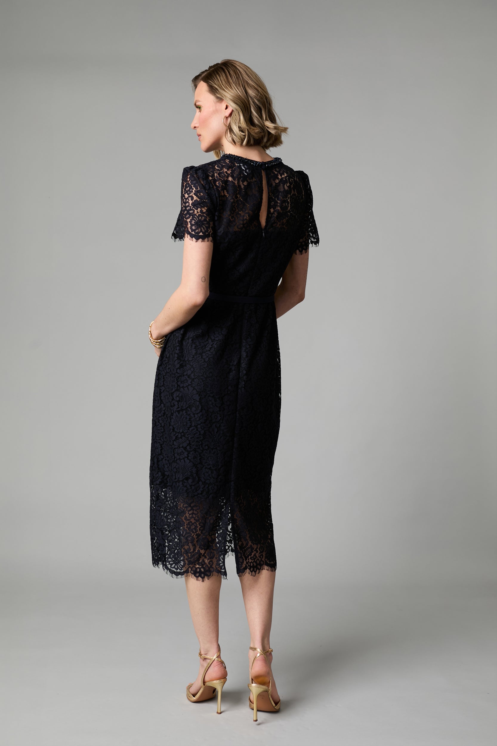 Annabelle Midi Dress - Navy