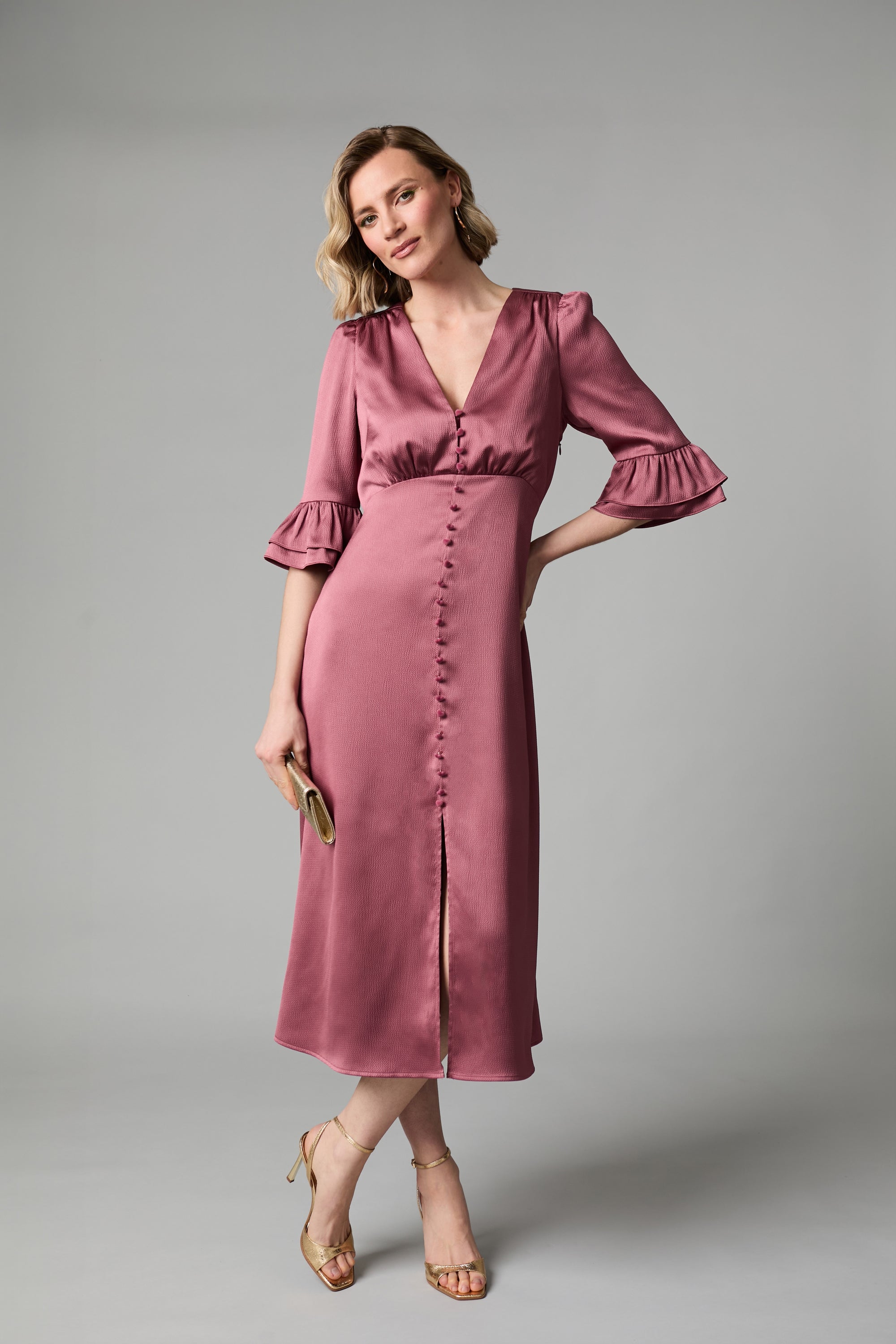 Enya Midi Dress - Blush