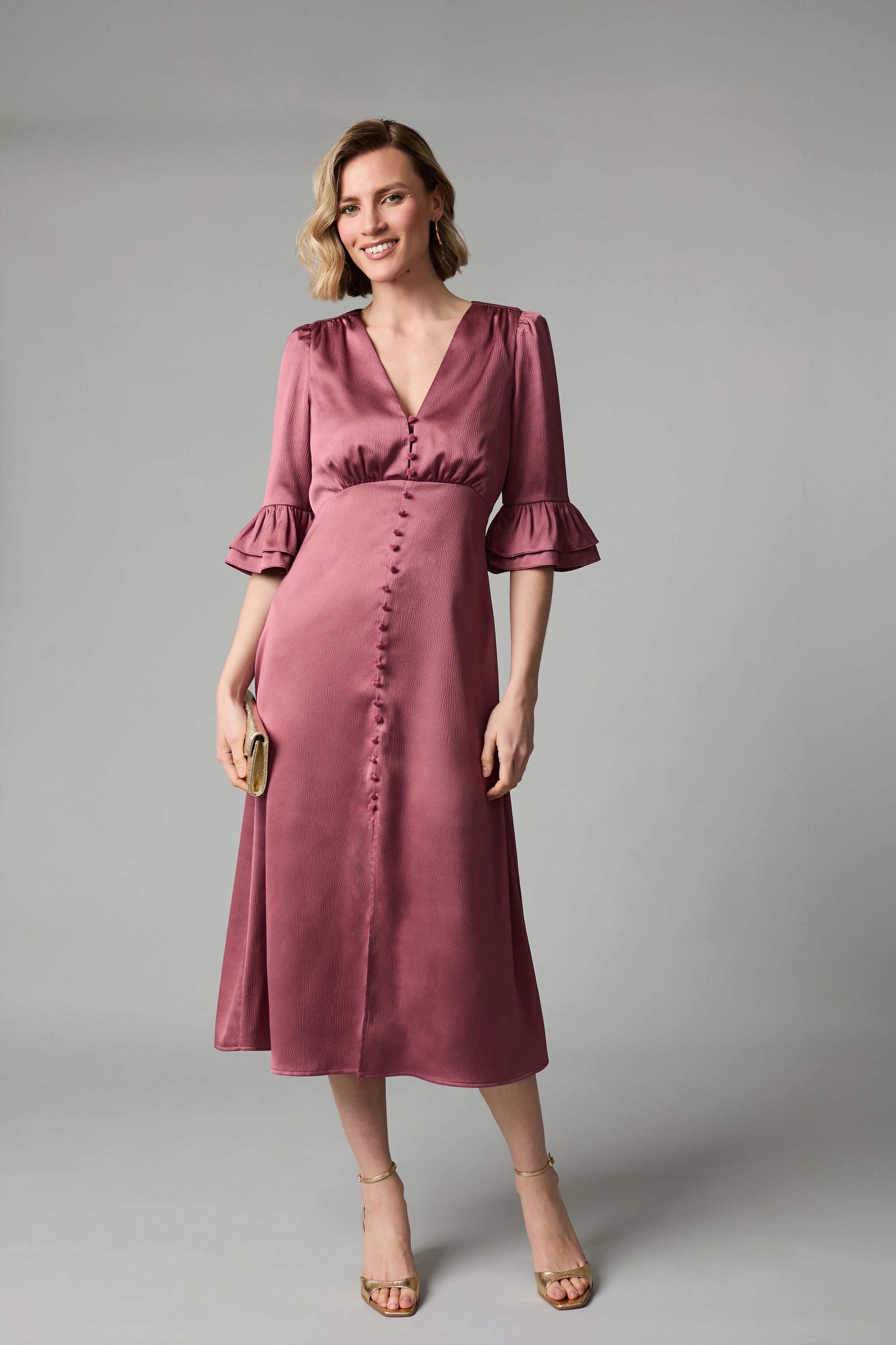 Enya Midi Dress - Blush
