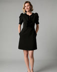 Sara Bow Dress - Black