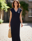 Aleta Knit Dress - Navy