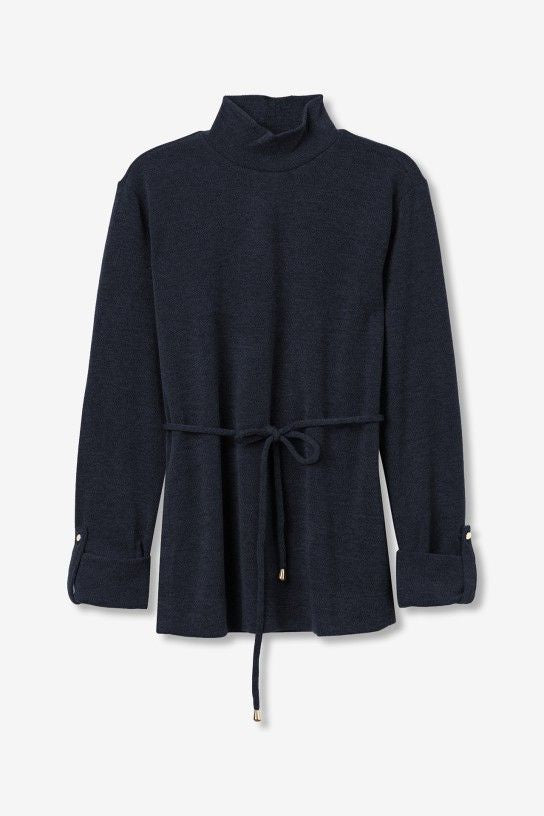 Aria Polo Jumper - Navy