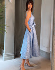 Aria Midi Dress - Blue