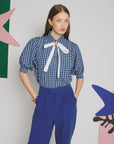Celeste Check Blouse