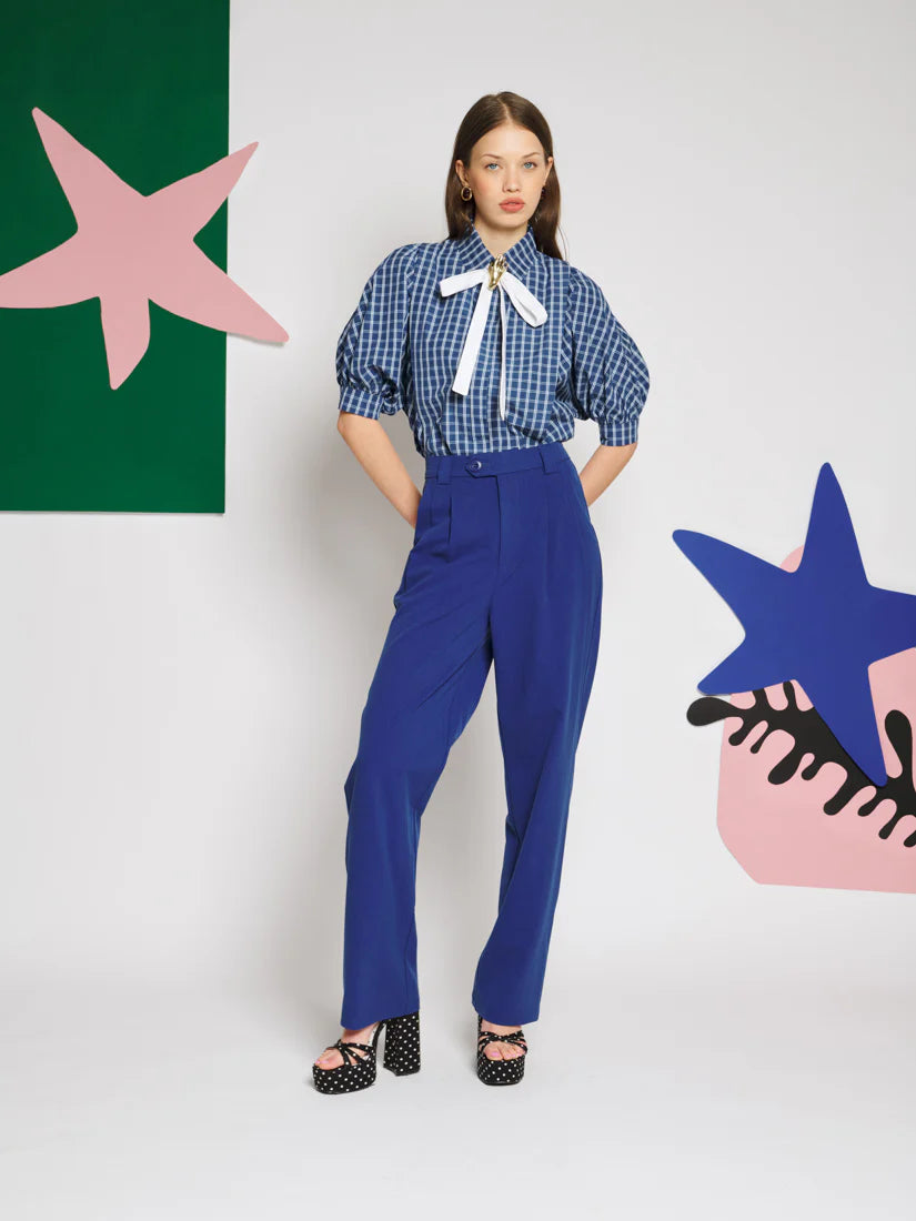 Celeste Check Blouse