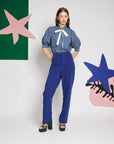 Celeste Check Blouse