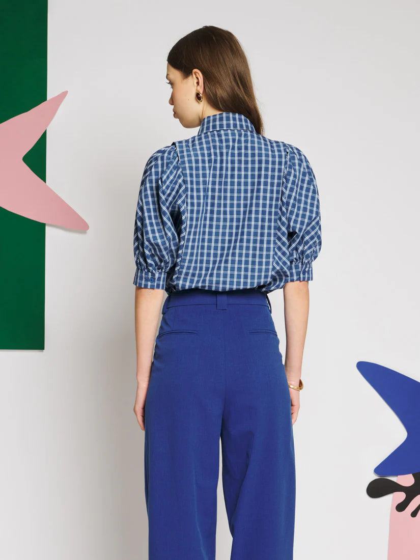 Celeste Check Blouse