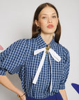 Celeste Check Blouse